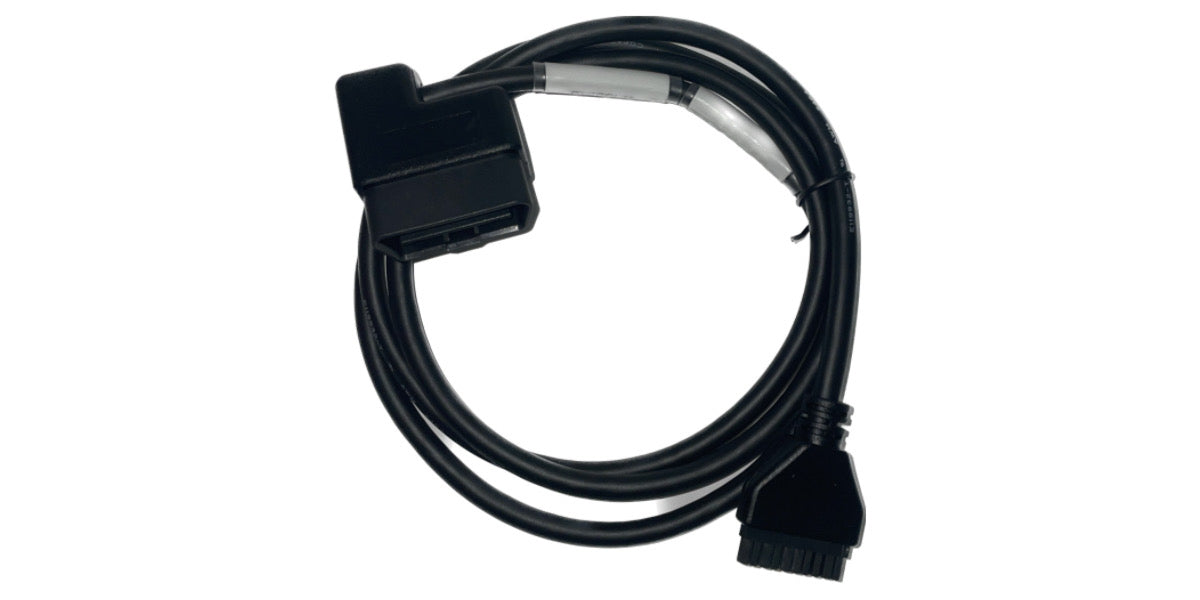 Cable for PT30 HOS ELD Logbook, Compliant ECM w/DOT-Electronic Logging Device, Square Black Light Duty OBDII Cable, Part # PTSSOL15