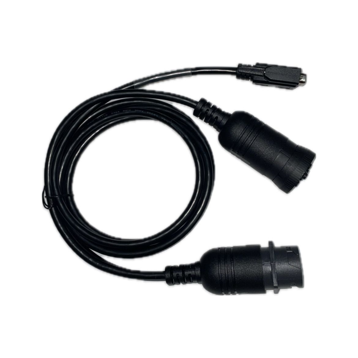 CalAmp 5C909-2 Rev C J1939 Male & Female 9-pin & Male 15-pin Connector Y-Cable